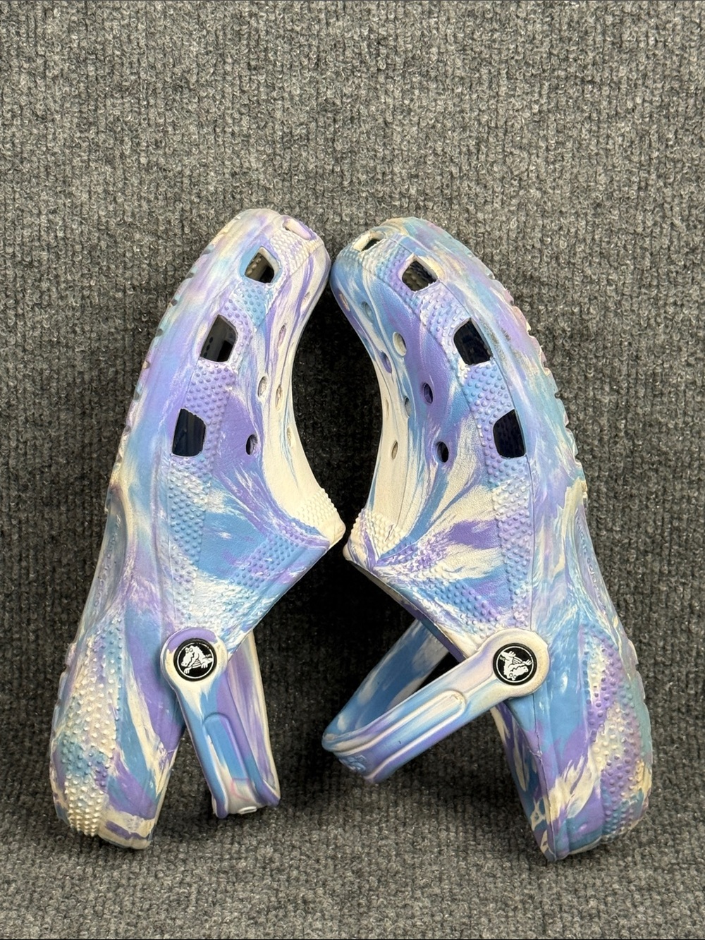 CROCS Classic Dye Style Comfort Clog - Purple/Blue Women’s 7 Men’s 5 - Picture 7 of 10